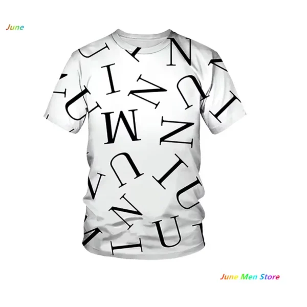 Summer Luxury Men T-shirt 3d Printing Men T-Shirt O-Neck Extra Large Top Casual Loose Street Personality Men Clothes Tshirt - zinifashion 200000343 - Image 3