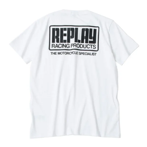 REPLAY Replay T-shirt Logo Motorcycle Wear Summer Luxury Brand Cotton Men's and Women's T-shirt Motorcycle Short Sleeve . - Image 4