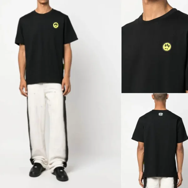 2025 Summer 100% cotton barrow Men's T-shirt top Short sleeve Women's T-shirt Casual shopping high quality clothing brand print . - Image 4