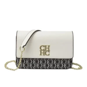 CH Multi Embossed Ladies Handbag Classic Ladies Crossbody Bag Ladies Shoulder Bag Fashion Luxury Brand Pure Color Design - zinifashion 1524
