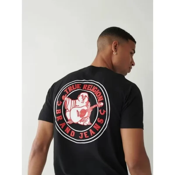 2025 Graphic Printing Luxury Brands True Religion Style Rider T-shirt Top Clothing Vintage Print T Shirt Y2K in Cheap Tops Tees - zinifashion 18 - Image 2