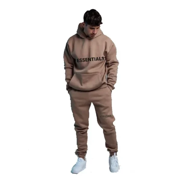 New Basic Style Hoodie Sweatshirt with Chest Sleeve Logo Heat Pressed Unisex Comfortable Soft Material Streetwear Fashion - Image 3