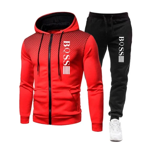 The 2025 new men's sportswear collection features a two-piece set of hats and sweatpants, as well as a trendsetter in casual and - Image 4