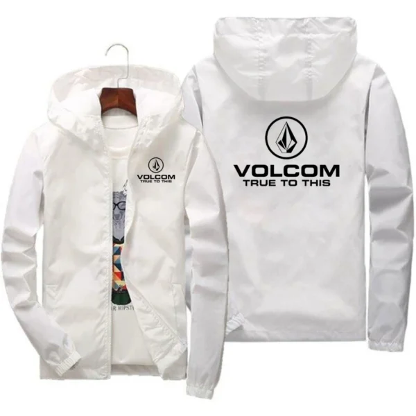 Men's VOLCOM spring autumn Outdoor High Quality Men's Sunscreen Jacket Sports Mountain Hooded Windproof Fashion Casual Jacket - Image 3