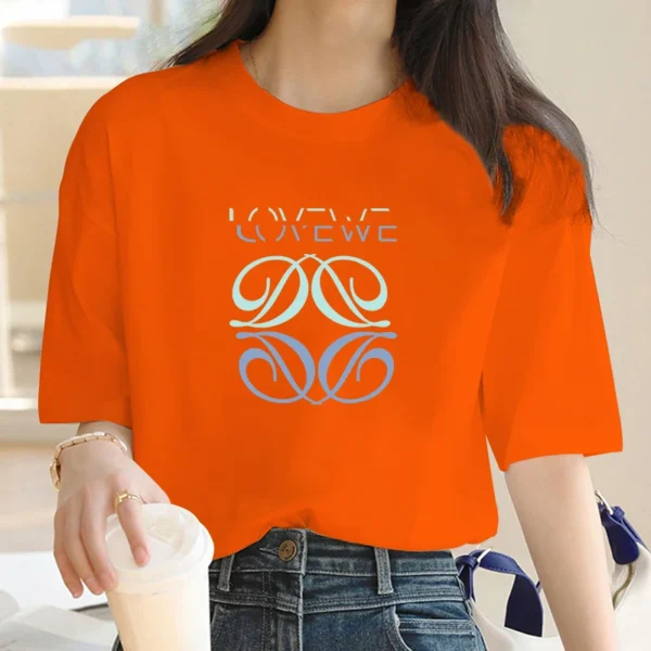 Women's High Quality T-shirt Fashion LOVE Printed Female Loose Short Sleeve Cotton Classic Style Shirts Summer Clothing. - Image 5
