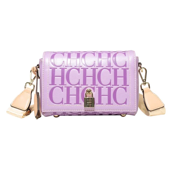 CH Fashion Design Model Metal Accessories Buckle Women's Shoulder Bag Luxury Brand 2024 Fashion Solid Colour Printed Head Bag - Image 6
