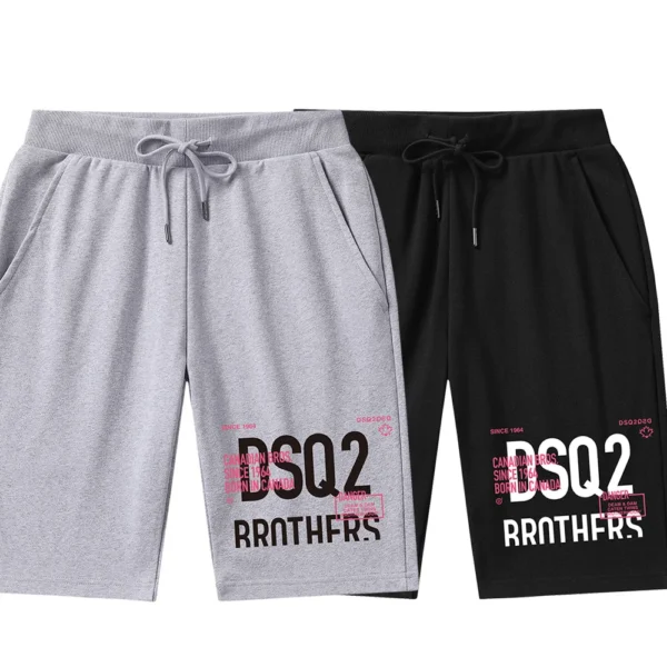 New Sport Leisure Cross-border Custom Shorts Boys Loose Large Size Simple Fashion Brand High Street Sweatpants Five Points Pants - Image 5