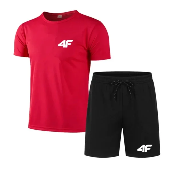 Summer Popular Men's T-shirt+shorts Suit Men Sports Suit Printing Casual Fashion Short-sleeved T-shirt Set Men Joggers Suit Set . - Image 5