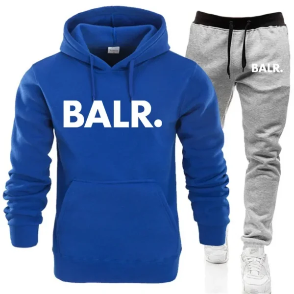 2024New Autumn Winter Hoodies+Pants Two Piece Set Printing Men Womens Hoodies Tracksuits Jogger Pants thick Warm Clothes Men - zinifashion 200000343 - Image 2