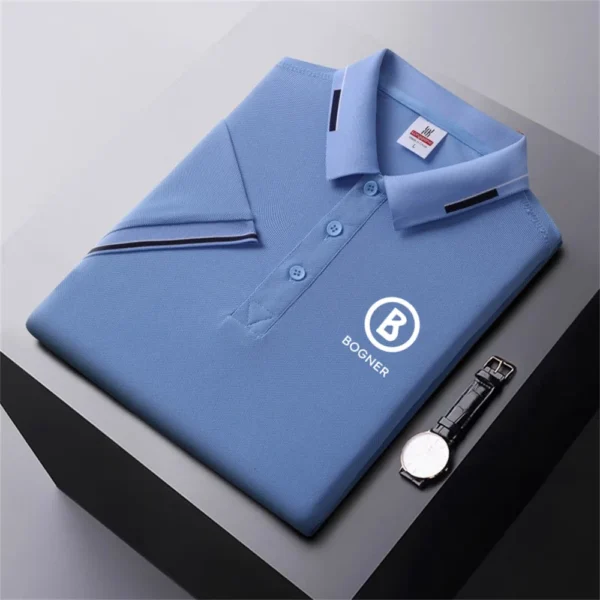 Summer high-end men's polo shirt quick-drying breathable casual fashion business sports short-sleeved POLO shirt men's clothing . - Image 3