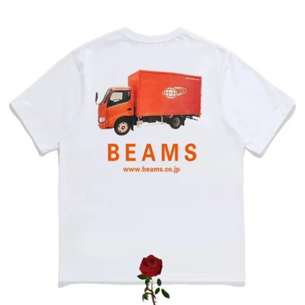 High Quality Animal Mount Print Beams T-shirts Men Women Casual Loose Round Neck Short Sleeve BEAMS JAPAN Top Tees - Image 4