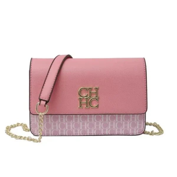 CH Multi Embossed Ladies Handbag Classic Ladies Crossbody Bag Ladies Shoulder Bag Fashion Luxury Brand Pure Color Design - zinifashion 1524 - Image 5