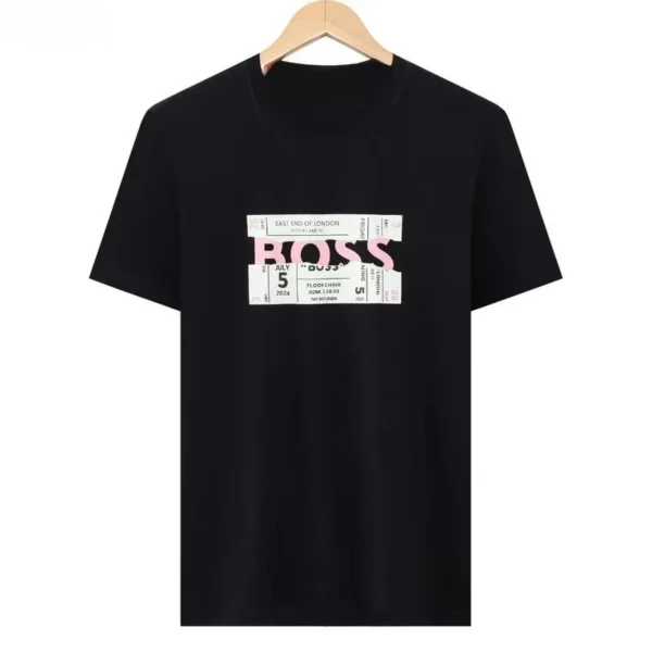New Summer Casual Round Neck Short-sleeved Men's and Women's Versatile Same Trendy Brand Letter Printing Loose T-shirt - zinifashion 18