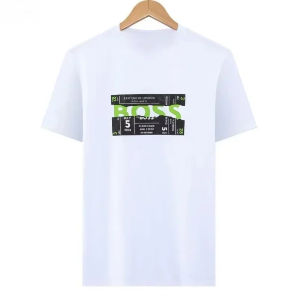 New Summer Casual Round Neck Short-sleeved Men's and Women's Versatile Same Trendy Brand Letter Printing Loose T-shirt - zinifashion 18 - Image 2