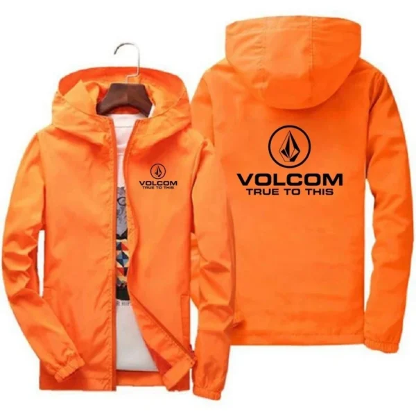 Men's VOLCOM spring autumn Outdoor High Quality Men's Sunscreen Jacket Sports Mountain Hooded Windproof Fashion Casual Jacket - Image 4