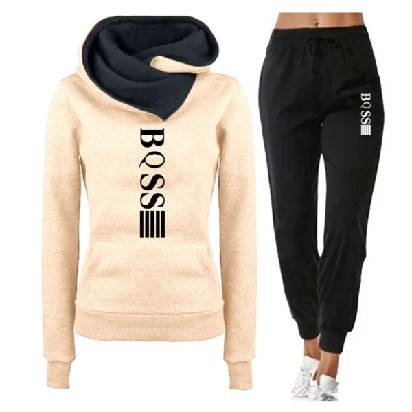 Womens Tracksuit Autumn Winter Warm Hooded Sweatshirts Female Jogging Sweatpants Fashion Versatile Woman Clothing Sports Outfits. - Image 5