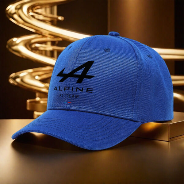 1pc Alpine Team Logo Baseball Cap - Lightweight Polyester Trucker Hat for Men & Women, Black with White Lettering, Outdoor Sports & Casual Wear, Baseball Hat - Image 10