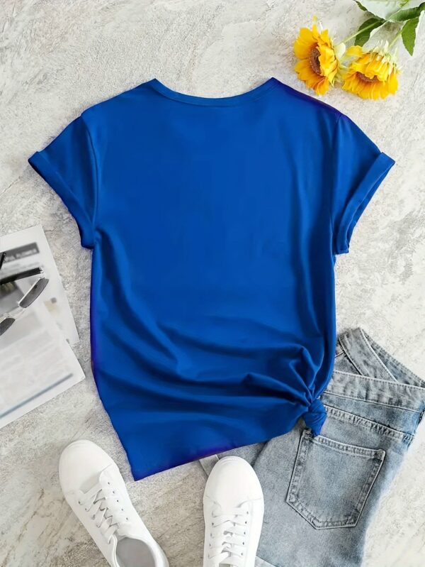Women'S Casual Crew Neck Polyester T-Shirt with Bold "DIESEL" Letter Print, Short Sleeve, Regular Length - Perfect for Spring & Summer, Diesel Enthusiast Apparel | Dieselthemed Apparel | Durable Polyester - Image 8