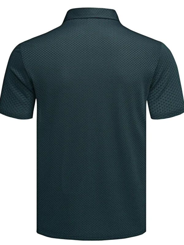 TS276 Double Horse USPA Print Golf Knit Men's Turtleneck - Image 8