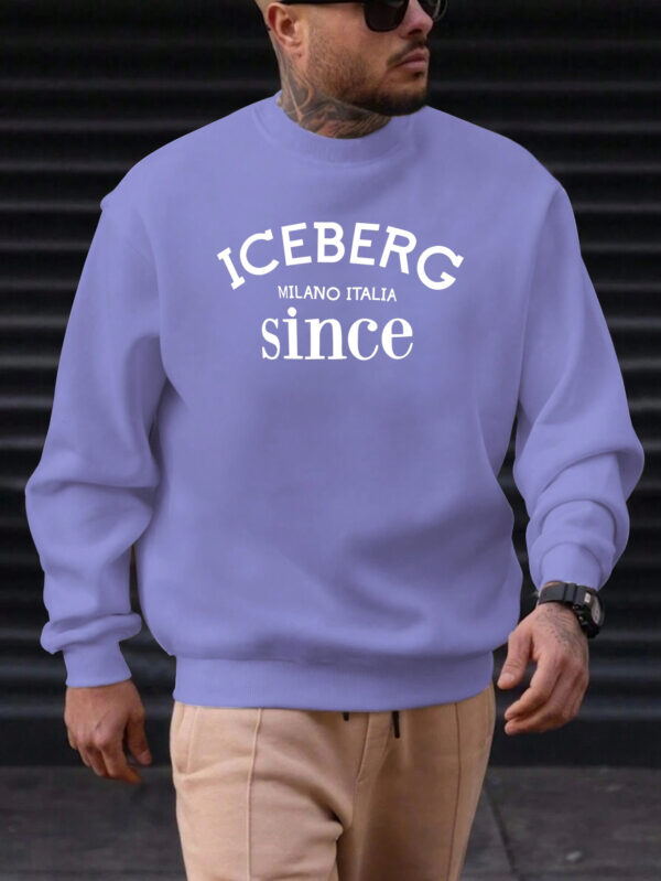 Men'S Casual Fashion Sweatshirt with ICEBERG SINCE Design - Image 10