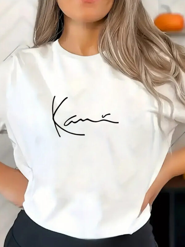Women'S Casual "Kane" Graphic T-Shirt - Soft, Breathable Polyester Blend, Short Sleeve, Round Neck, Easy Care, Quick-Dry, Ideal for Outdoor Activities & Casual Wear, Casual Style, All Season Tee | Round Neck Tee | Comfortable Fit, Ladies T - Image 2