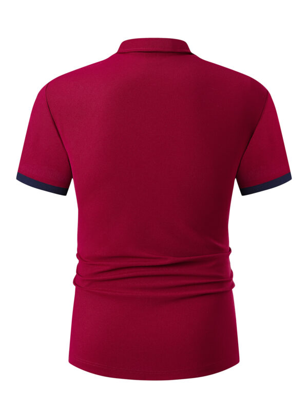 Men's Minimalist Letter Print - Premium Business Short Sleeve Shirt for Golf, Fishing, Basketball, Gym, Swimming, and Beach Wear - Image 4