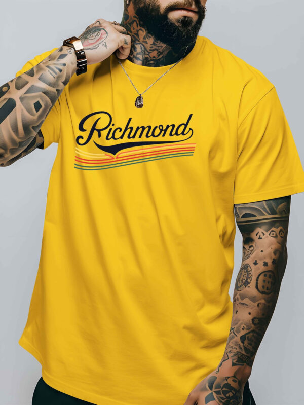Richmond Men's Red Short-Sleeve T-Shirt - Breathable Polyester Blend, Casual Round Neck, Stylish Summer Top with Virginia Richmond Print, Everyday Tshirt|Round Neck Top|Spandex Comfort - Image 6