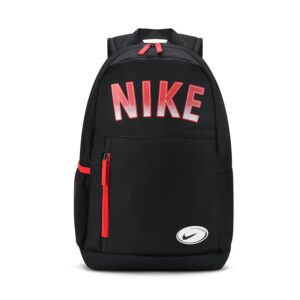 NIKE Men Women Double Shoulder Backpack, Polyester, Casual, Lightweight, Zipper Closure, Hand Wash, with Print, for Outdoor Sports