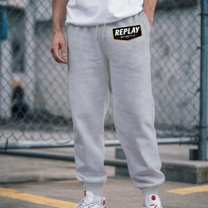 Replay Motocross Men'S Lightweight Breathable Quick-Dry Athletic Pants - Elastic Waistband with Drawstring, Thin Streetwear Style for Basketball Training, Gym & Casual Outfits, Basketball Training Gear, Motocrossinspired Design, Durable Sportswear