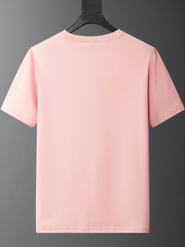 M Jacobs Women's Casual Short Sleeve T-Shirt - Bold Pink 'M' Letter Print on White, Breathable Round Neck Summer Top, Machine Washable Regular Fit Tee for Casual Attire - Image 6