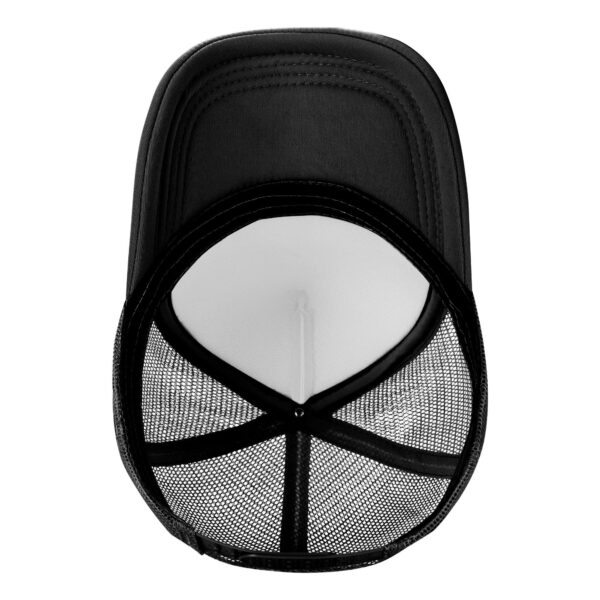 REPLAY Mesh Baseball Cap for Men & Women - Adjustable Lightweight Breathable Sport Hat with PVC Coating, White & Black Design for Camping, Outdoor Activities, Halloween, Thanksgiving, Father’s Day Gifts, Baseball Hat, Casual Headwear, Casual Style, Durable Headgear - Image 6