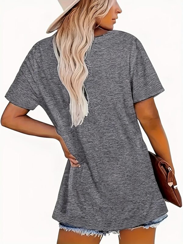 MAXMARA Women'S Graphic Print T-Shirt - Soft, Breathable Polyester Blend Short Sleeve Casual Summer Top, Quick-Dry & Easy Care, Round Neck, Perfect for Outdoor Activities & Casual Attire, All-Season Comfort, Versatile Clothing | Round Neck Shirt | Comfortable - Image 10