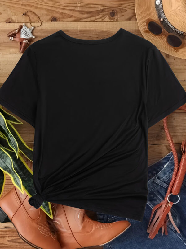 Women'S Elegant Crew Neck Polyester T-Shirt - Bright Yellow with Blue Diesel Graphic, Short Sleeve, Spring/Summer Casual Top for Diesel Enthusiasts, Casual Summer Top | Slogan Graphic Tee | Glossy Textur - Image 10
