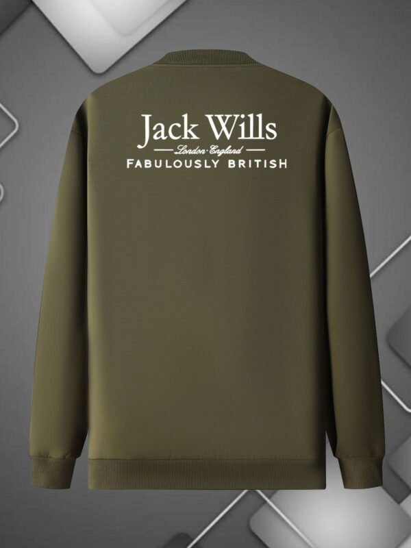 Men'S Red Jacket - Jack Wills "FABULOUSLY BRITISH" Bomber Style, Zip-Up with Pockets, Stand Collar, Long Sleeve, Polyester, Casual Outdoor Wear, Casual Outerwear | Stand Collar Jacket | Zippered Jacke - Image 8