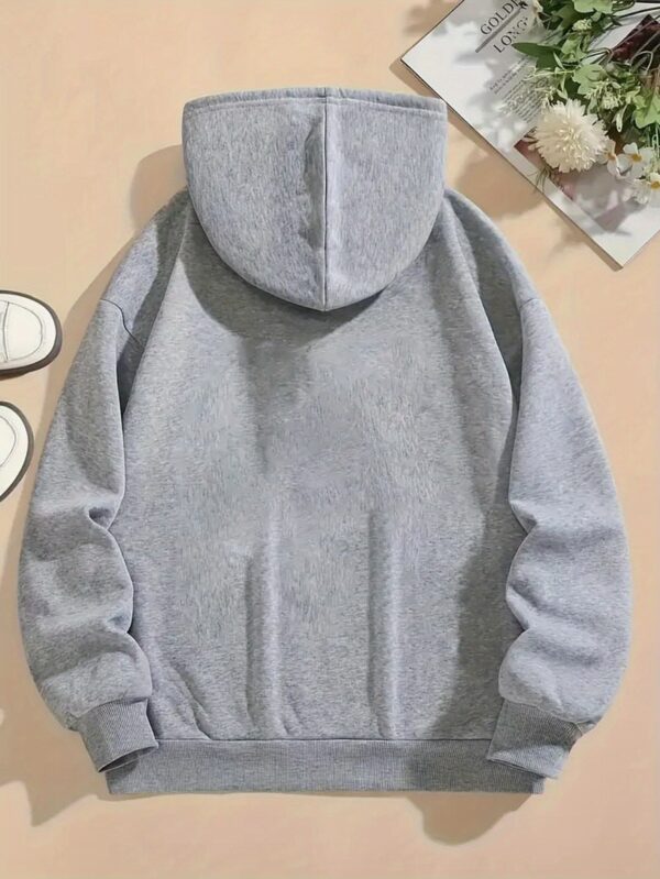 Women's Casual Long Sleeve Hoodie with Letter Print Pocket Sweatshirt for All Seasons - Image 8