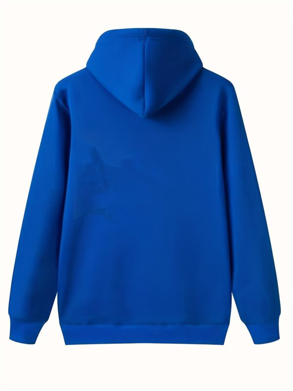 Oasis American Style Loose Fashion Couple Fleece-Lined Hoodie Unisex Autumn and Winter Pullover Sweatshirt with Print - Image 10