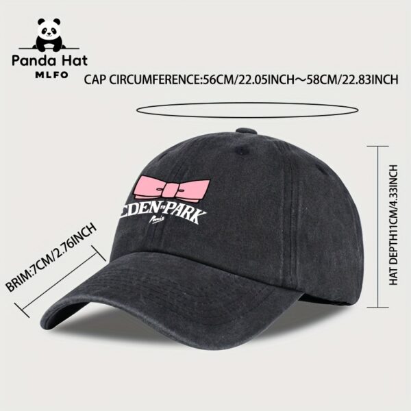 MLFO Lightweight Breathable Baseball Cap with Bow Design - Adjustable, Stylish Sun Hat for Men & Women, Perfect for Sports, Parties, Travel & Daily Wear, Ideal Mother'S Day Gift, Adjustable Baseball Cap | Stylish Headgear | Lightweight Hat - Image 2