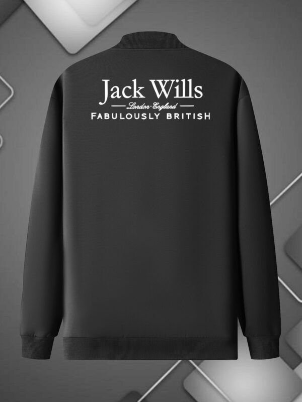 Men'S Red Jacket - Jack Wills "FABULOUSLY BRITISH" Bomber Style, Zip-Up with Pockets, Stand Collar, Long Sleeve, Polyester, Casual Outdoor Wear, Casual Outerwear | Stand Collar Jacket | Zippered Jacke - Image 10