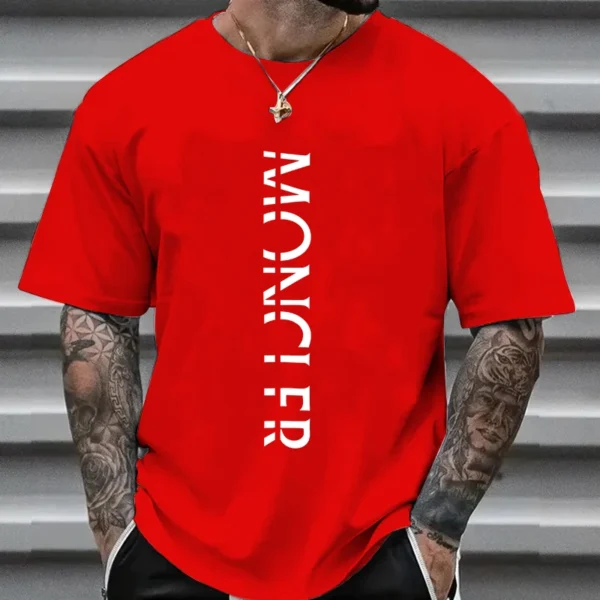 Summer Fashion Luxury Brand Y2KT-shirt 100%Cotton Flat Print Large Size Round Neck Short Sleeve Men's and Women's . - Image 2