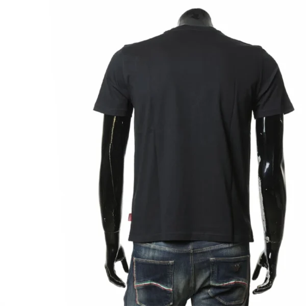 Trendy men's T-shirt 2025 Summer Fashion casual Graffiti letter print short-sleeved round-neck T-shirt black - zinifashion 1501 - Image 5
