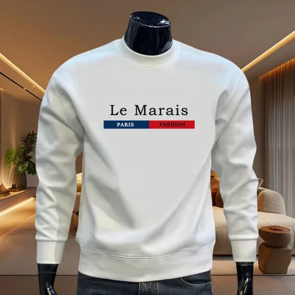 Hot Sales Mens Sweatshirts Print O-Neck Tops Man Daily High Grade Clothing Casual Sports Pullover Versatile Jogging Sweatshirts - zinifashion 200000343 - Image 2