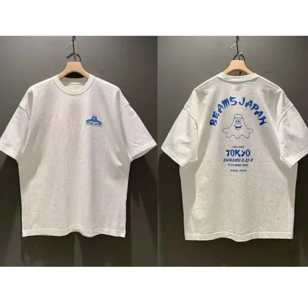 Summer's New Trend: Printed Pure Cotton Short-sleeved T-shirts for Both Men and Women. Breathable Summer Clothing - zinifashion 18 - Image 2