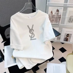 100_ Pure Cotton Short-sleeved 2025 New Korean-style Couple Summer T-shirt, Instagram Versatile Round-neck Half-sleeved T-shirt