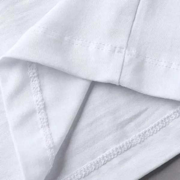 Summer Men's Faion Loose round Ne Pure Cotton Letter Print ort Sve T-irt Youth Versatile f Sve Top - zinifashion 200000343 - Image 4
