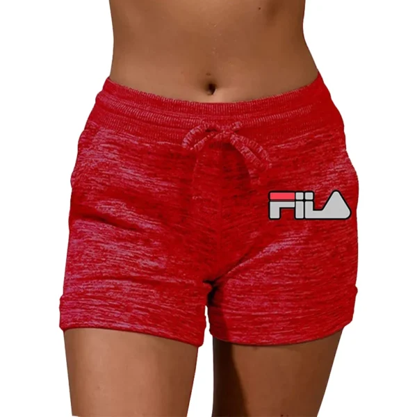 Nordic Letter Yoga Shorts | Abstract FIIA-Inspired Print Workout Pants | Breathable Quick-Dry Gym Wear 5 Sizes 5 Colors - zinifashion 200000345 - Image 3