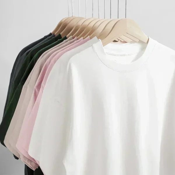 Oversize short-sleeved t-shirt women's and men's summer 2025 new design trendy loose lazy unique chic top - zinifashion 200000345 - Image 4