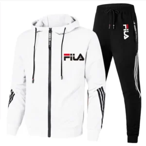 2025 Men's spring and Fall outdoor zipper jacket + sweatpants jogging set Casual basketball fitness two-piece set - zinifashion 200000343