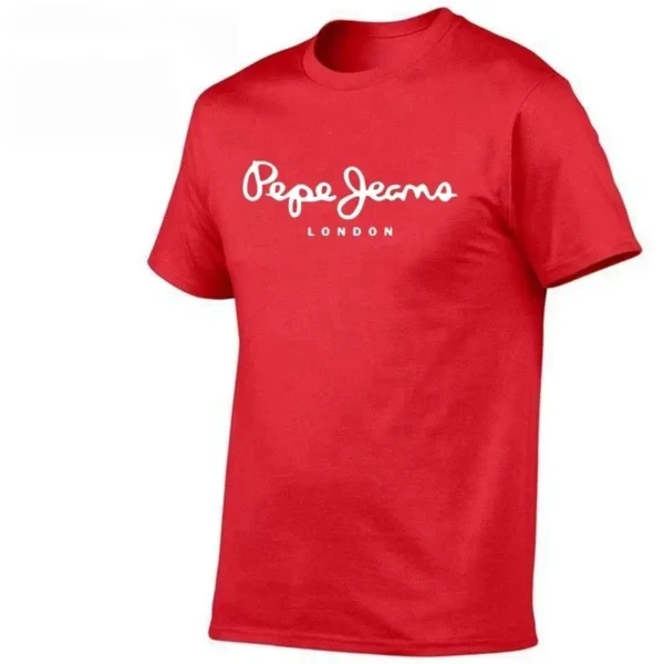 2025 Newest Pepe-Jeans-London Logo T-Shirt Summer Men's Women's Short Sleeve Surfing beach T-shirt Tops Unisex - zinifashion 18 - Image 4