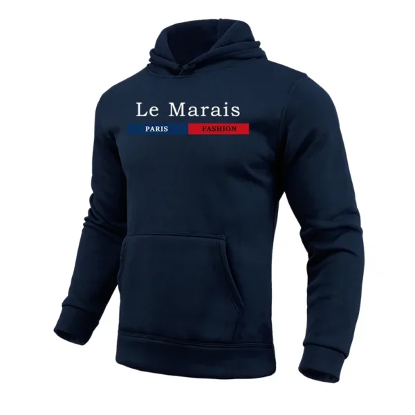 Paris Fashion Hoodies for Men High Quality Hooded Long Sleevd Sweatshirts All Season Daily Casual Sports Pullover Fitness Top - zinifashion 200000343 - Image 6