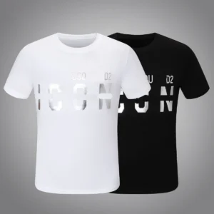 Cotton Summer Men's T-shirt New Personality Trend SQU ARED Short-sleeved T-shirt D Quadratic Fashion Versatile - zinifashion 18
